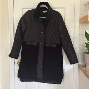 Black Quilted Coat